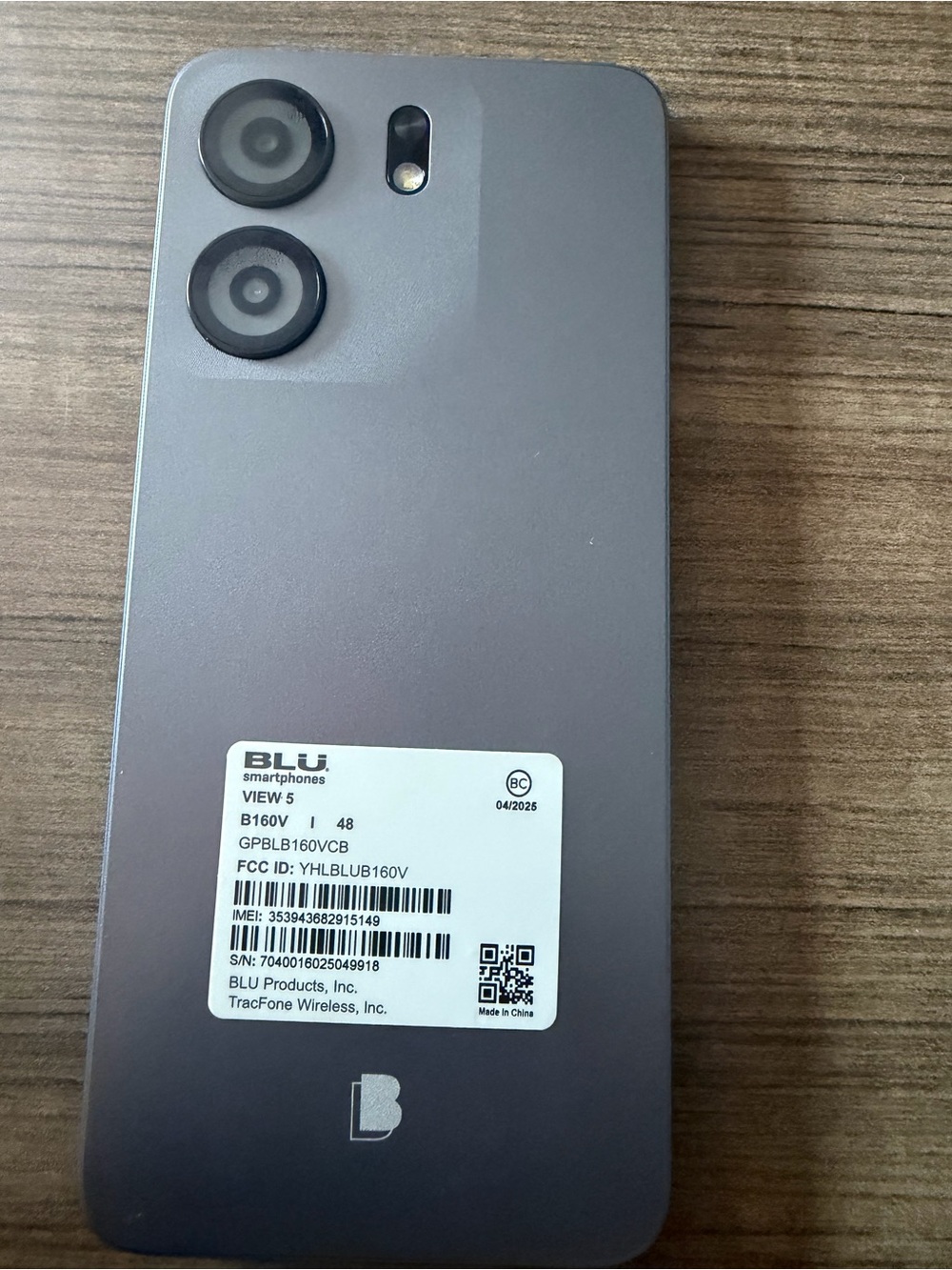 BLU View 5 Smartphone - Gray